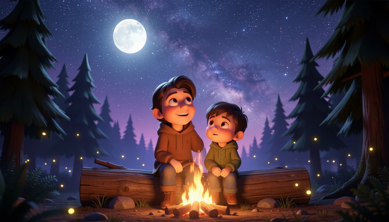 Ali Ve Minik Kardeşiyle Yıldızlı Gece Masalı