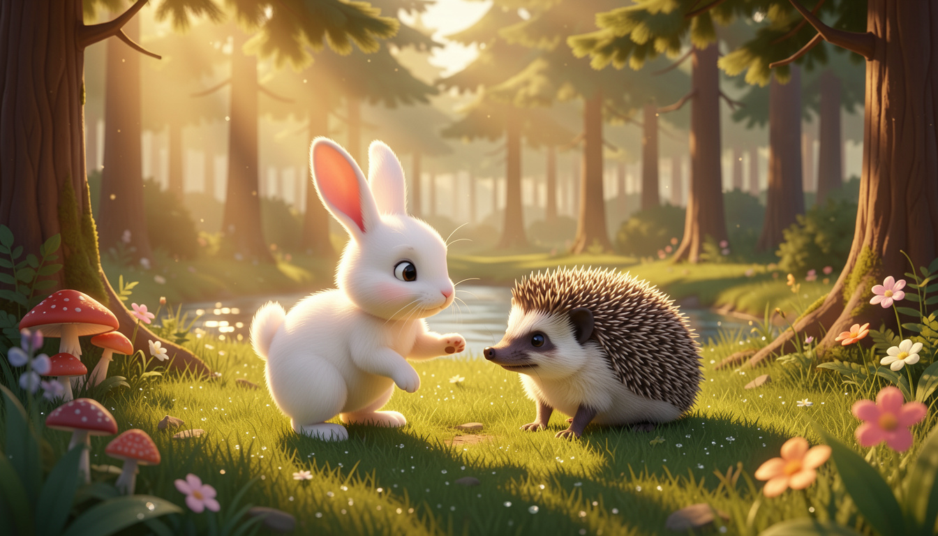 Minik Tavşan Yeni Bir Dost Ediniyor